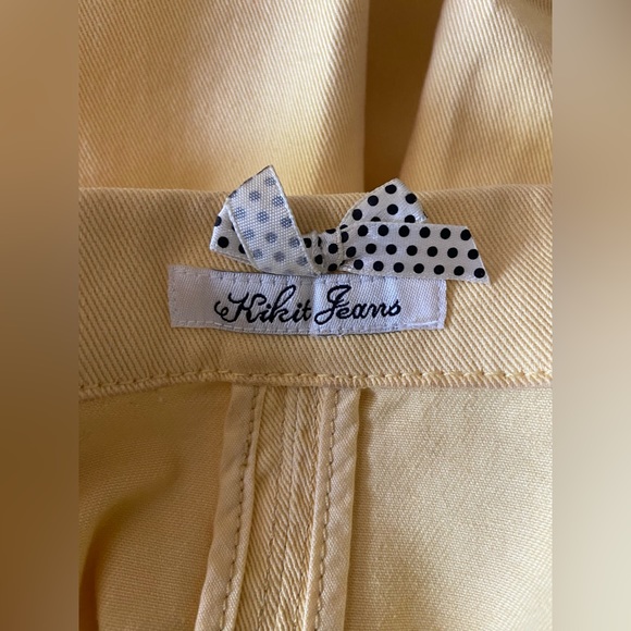 Yellow Cropped Denim Jacket - Picture 11 of 12